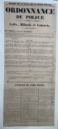 Ordonnance de police 1834