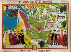 Vins de Bordeaux, Affiche offset originale