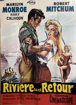 La Riviere sans retour, Affiche offset originale – Belinsky, 1954