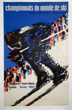 Championnat  du monde de ski 1962, Lithographie originale –  Constantin