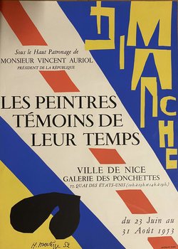 Matisse les peintres témoins de leur temps, Lithographie originale – Henri Matisse, 1952