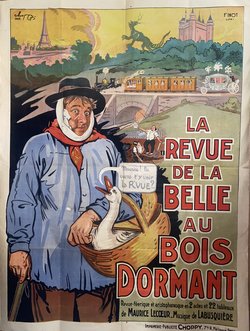 La Belle au Bois dormant, Lithographie originale –  Choppy, 1928