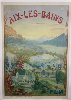 Aix les bains, Lithographie originale –  Cachoud