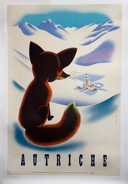 Austria, Original lithograph – Walter Hofmann, 1947