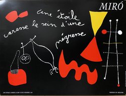 Miro, Affiche offset originale, ci1980
