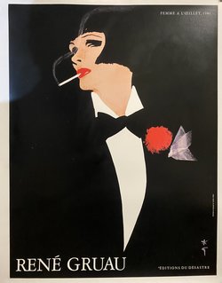 Femme à l'oeillet – René Gruau, 1981