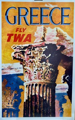 GREECE TWA, Original offset print – Anonyme, ci1970