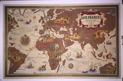Air france Nova et Vetera, Original lithograph – Lucien Boucher, 1939