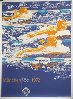 J O Munich 1972, Lithographie originale, 1972