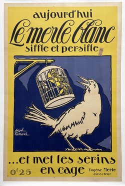 Le Merle Blanc, Lithographie originale – joseph Hemard, circa 1925