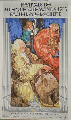 Deutsch music festival, Original lithograph – Werner Von Axster-Heudtlass