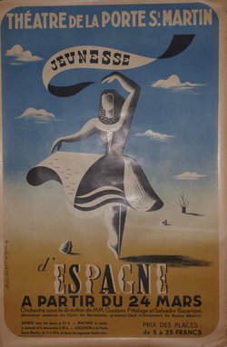 Youth of Spain, Original lithograph – Jean Picart Le Doux, 1939