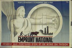 EMPRUNT NATIONAL 1937, Lithographie originale – Jean Carlu