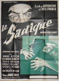 Le sadique Baron von Klaus, Lithographie originale, 1962