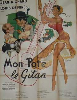 Mon pote le Gitan, Lithographie originale – J David, 1958