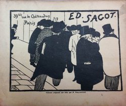 ED.Sagot  Felix Valloton, Original engraving, Felix Vallotton, circa 1900