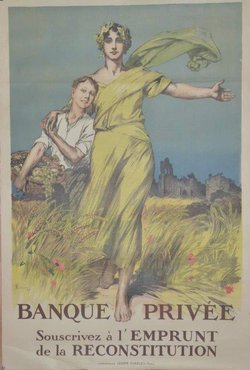 Banque Privée Emprunt de la reconstruction, Lithographie originale – Lelong