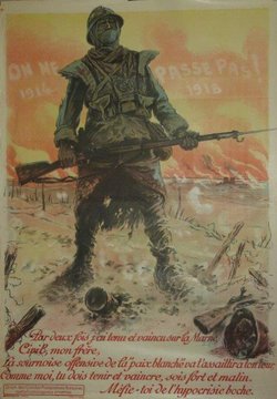 On ne passe pas, Lithographie originale – Maurice Neumon