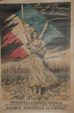 Banque National de Crédit, Lithographie originale – Georges Scott