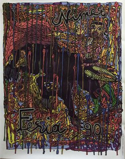 Feria Nimes, Affiche offset originale – Robert Combas, 1990