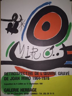 Miro, Lithographie originale, 1981