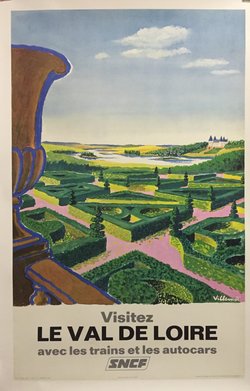 Val de Loire, Lithographie originale – Bernard Villemot, 1967