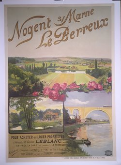 Nogent sur Marne le Perreux, Lithographie originale, Véelle