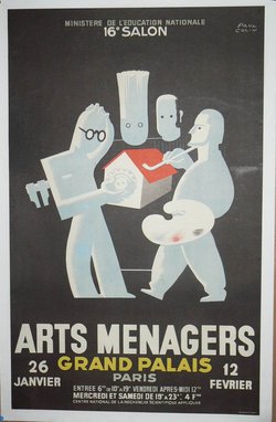 Paul Colin ARTS MENAGERS 1937, Lithographie originale – Paul Colin, 1937