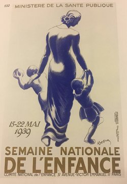 Semaine nationale de l'enfance, Lithographie originale – Leonetto Cappiello, 1939