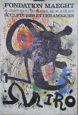 SCULPTURES ET CERAMIQUES, Lithographie originale – Miro