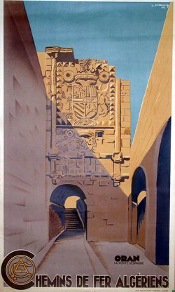 ORAN, Lithographie originale, 1948