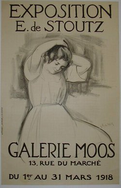 E de STOUTZ, Lithographie originale –  Stoutz, 1918
