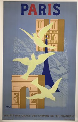Paris, Lithographie originale – Paul Colin, 1945