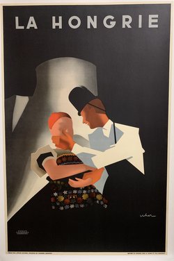 Hungary 3, Original offset print – Uher, ci1935