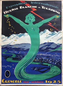 Grenoble 1925 Exposition internationale, Lithographie originale – Andry Farcy