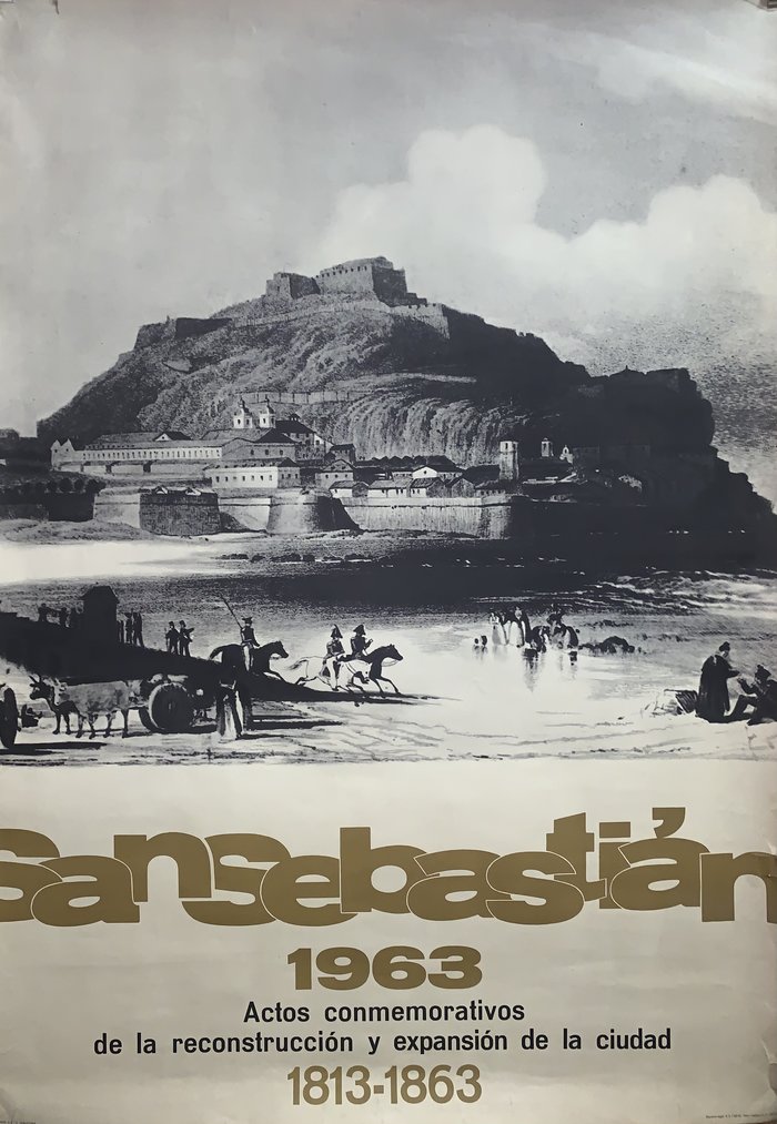 San Sebastian 1963, Affiche offset originale, 1963