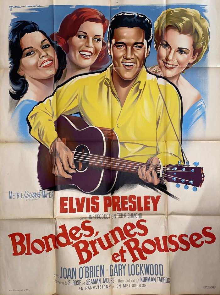 Blondes ,Brunes et Rousses, Lithographie originale – Roger Soubie, 1963