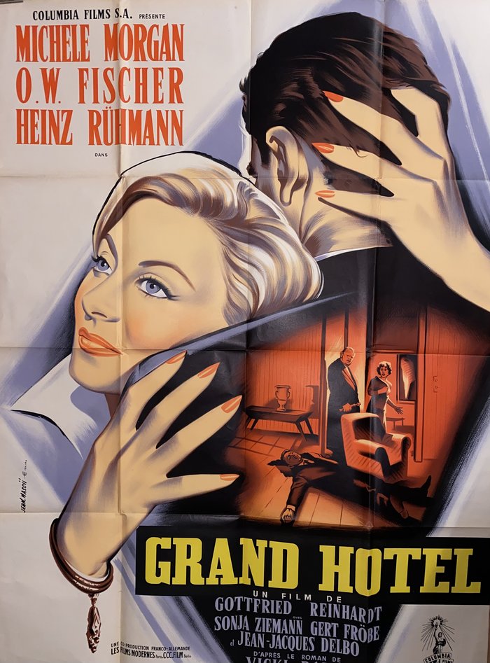 Grand Hotel, Lithographie originale – Jean Mascii, 1959