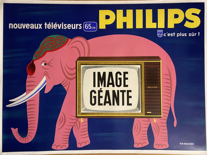 Philips, Original lithograph, Pierre Fix-masseau