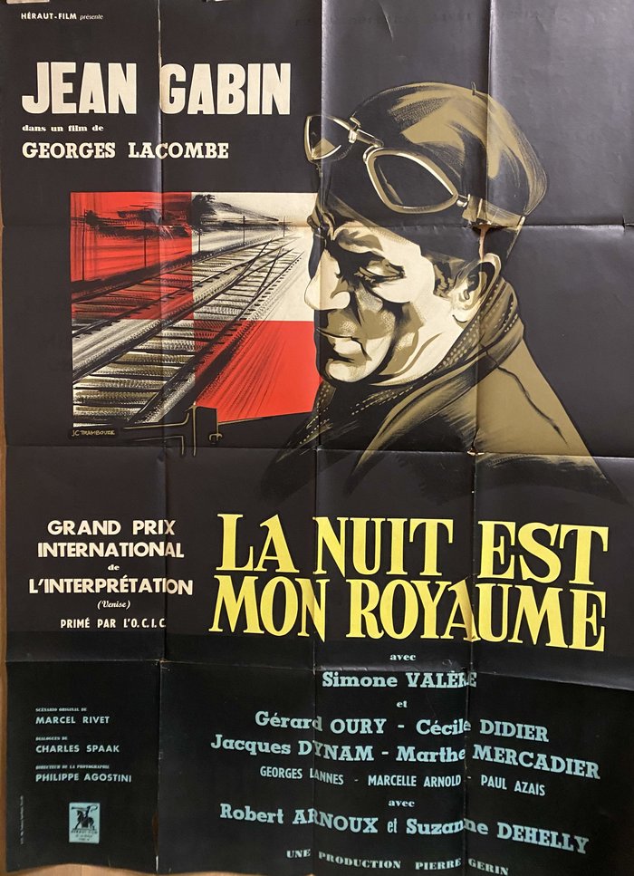 la nuit est mon royaume, Lithographie originale –  Trambouze, 1951
