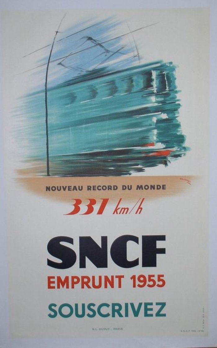 333 km/heure, Lithographie originale