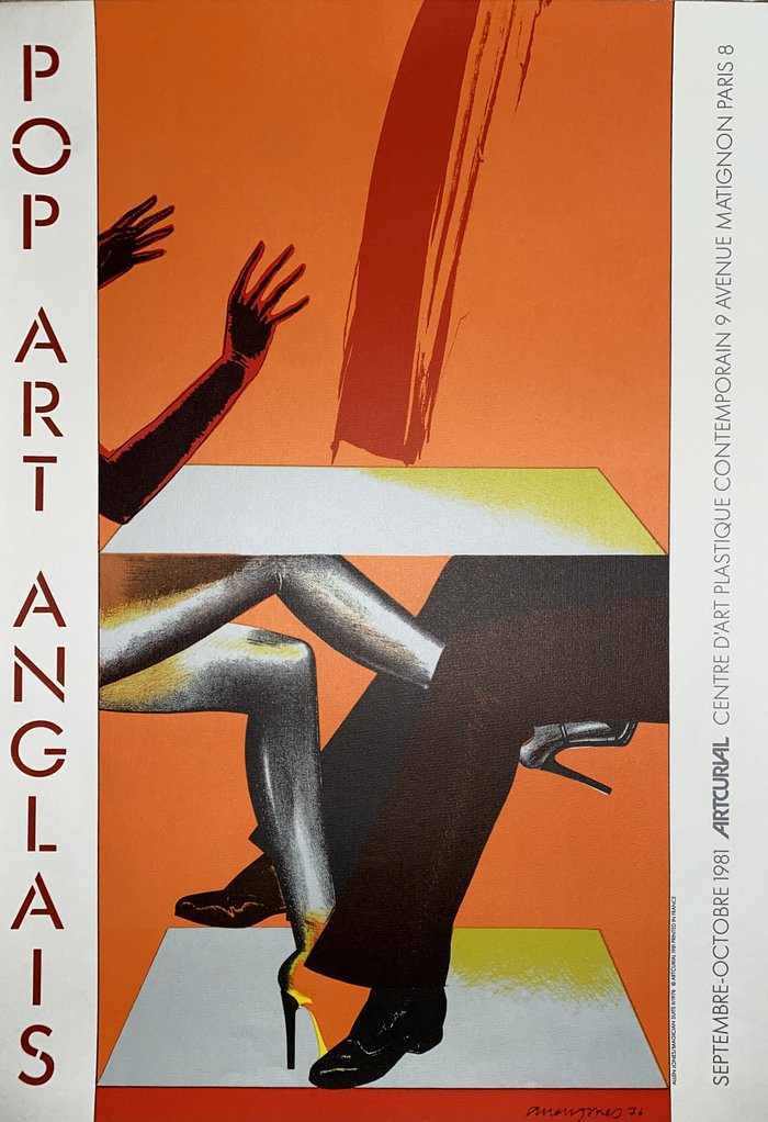 Pop Art Anglais, Affiche offset originale, 1981