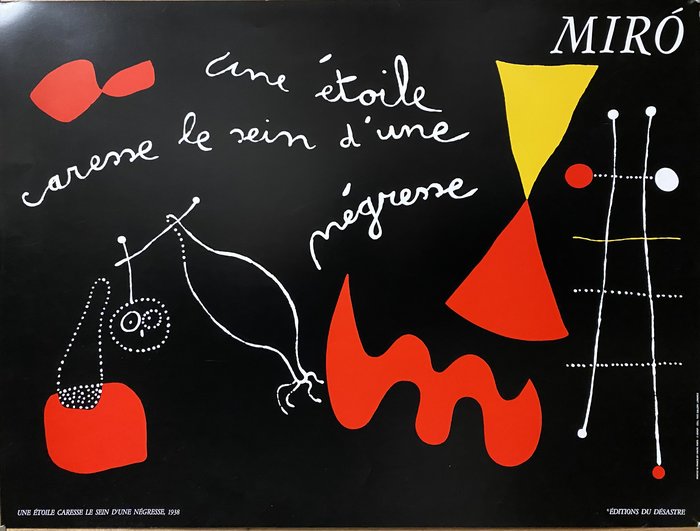 Miro, Affiche offset originale, circa 1980