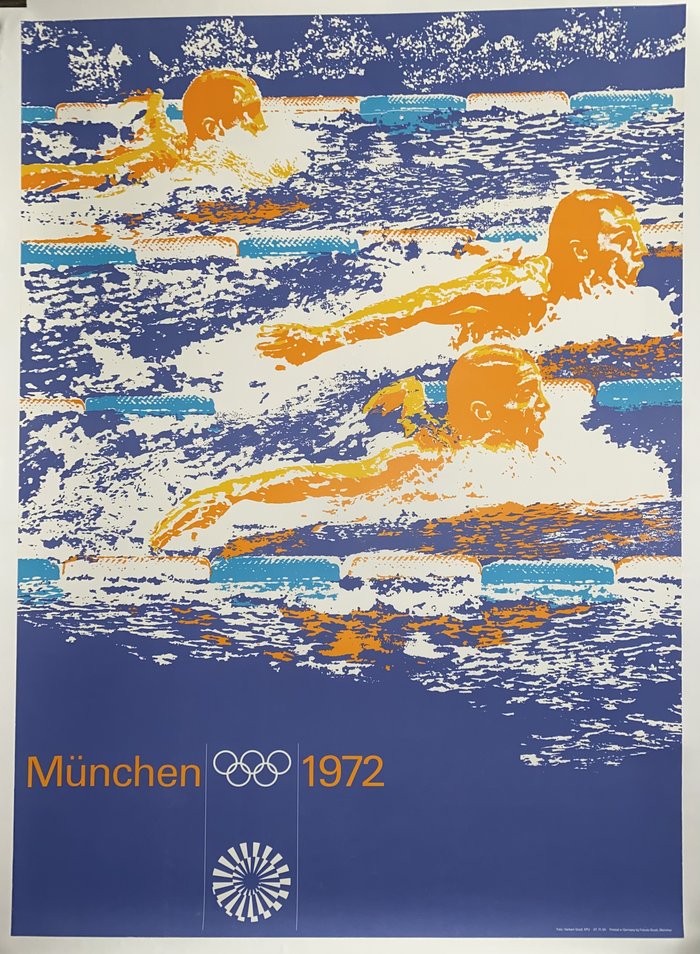 J O Munich 1972, Lithographie originale, 1972