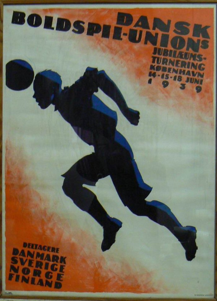 DANSK BOLDSPIL UNIONS, Lithographie originale, 1939
