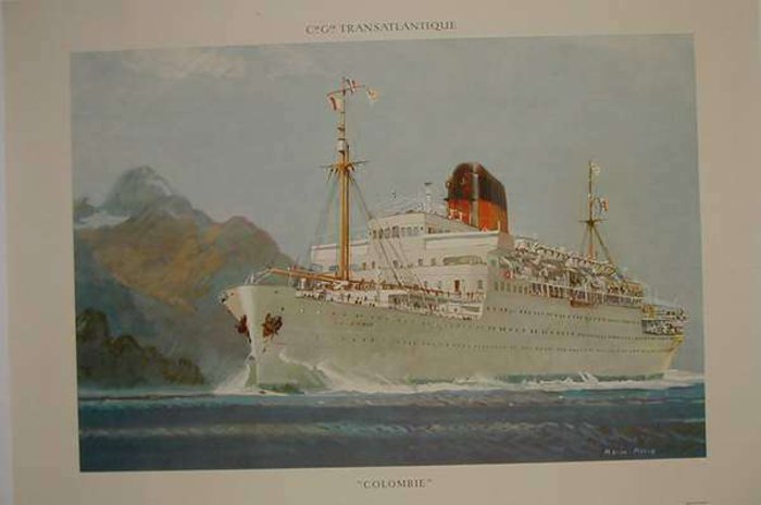 COLOMBIE, Lithographie originale