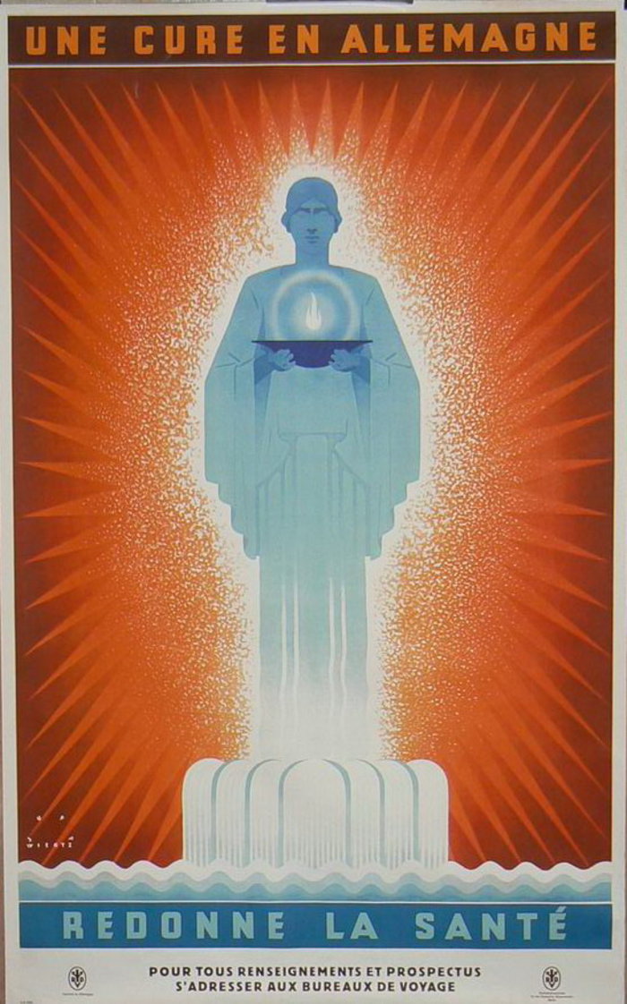 Cure en Allemagne, Original lithograph, Jup Wiertz