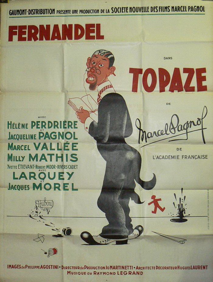 TOPAZE, Lithographie originale – Albert Dubout