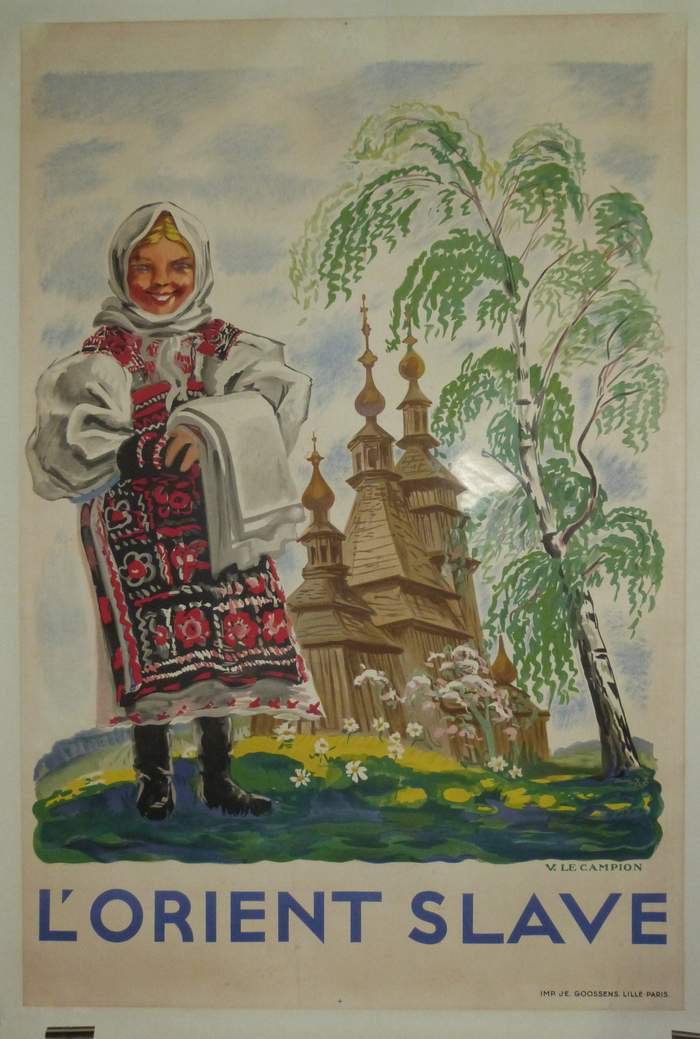 L'orient slave, Lithographie originale, Valentin Le Campion, circa 1930