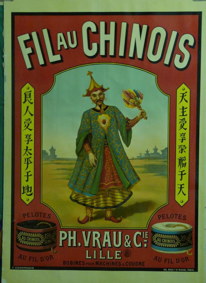 Fil au Chinois, Lithographie originale